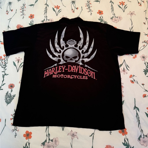 Harley Davidson Short Sleeve Button Up - Picture 3 of 6